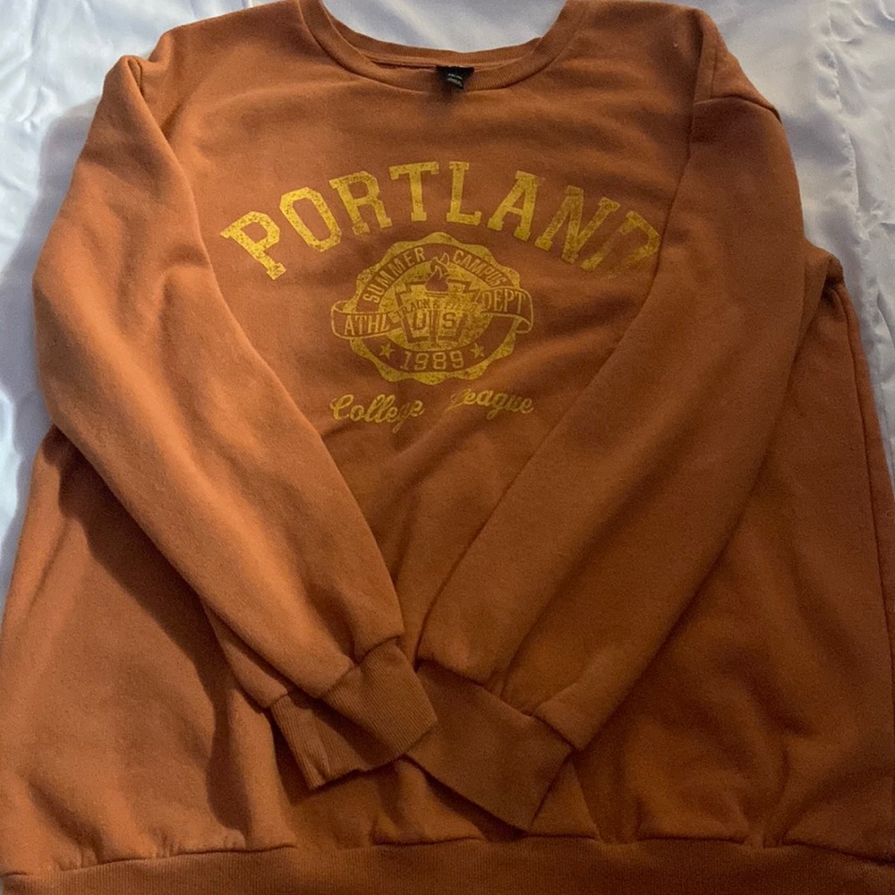 orange target oversized sweatshirt/crewneck